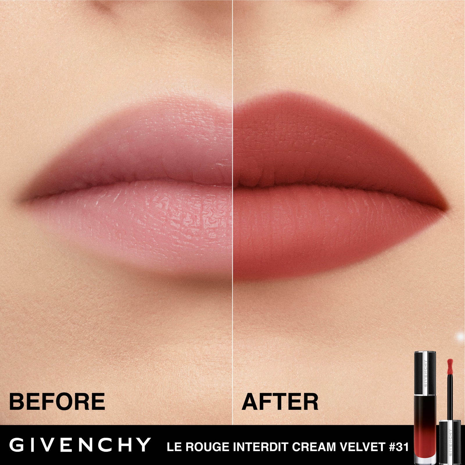 Le Rouge Interdit Cream Velvet Givenchy Beauty